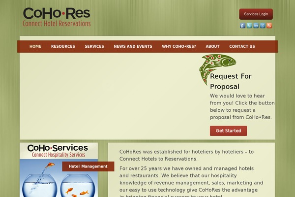 cohores.com site used Coho