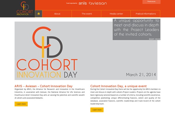 cohortinnovationday.com site used Cohort2014