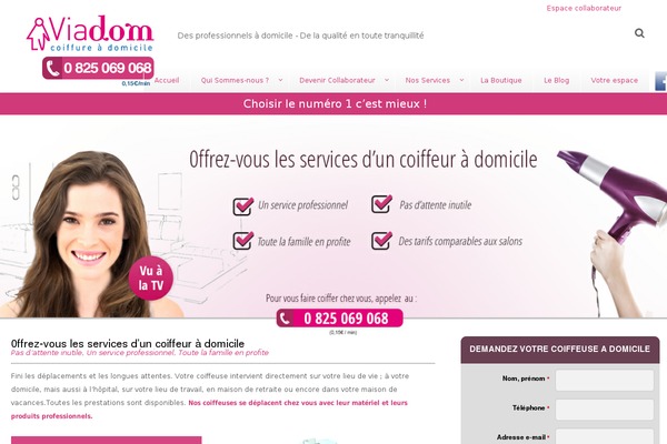 coiffure-domicile.com site used Theme53878