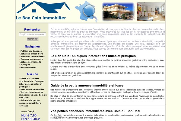 coin-immobilier.eu site used Coin-immobilier