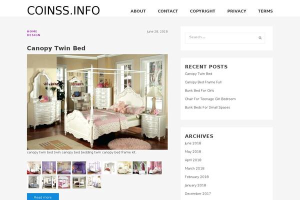 WordPress website example screenshot