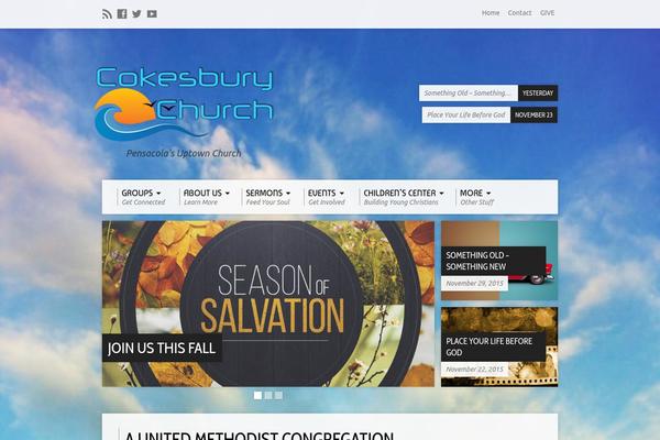 Resurrect theme site design template sample