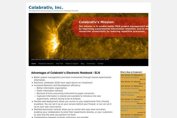 colabrativ.com site used Twenty Ten