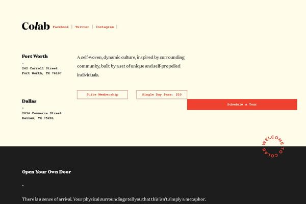 CoLab theme site design template sample