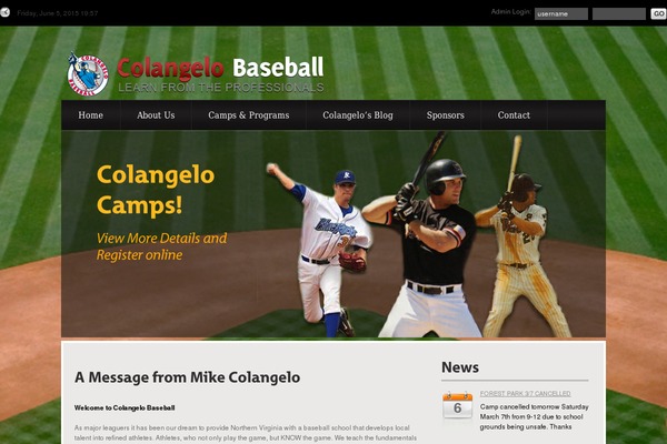 colangelobaseball.com site used Theme1124