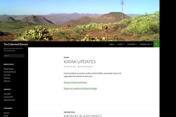 Twenty Fourteen theme site design template sample