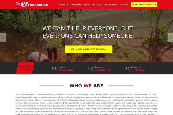 WordPress website example screenshot