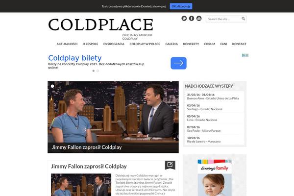 coldplace.eu site used Coldplace