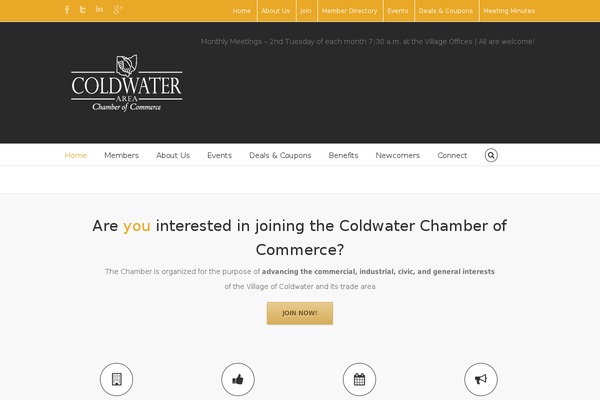 coldwaterchamberofcommerce.com site used Ttecht-child