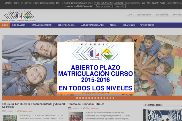 colegiohelios.com site used Education WP