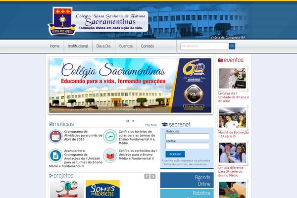 colegiosacramentinas.com.br site used Temasacra