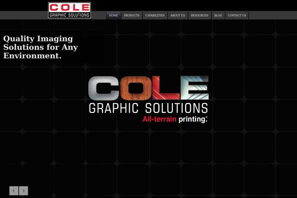 colegraphicsolutions.com site used Coletheme