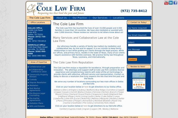 colelawfirm.com site used Colelawfirm