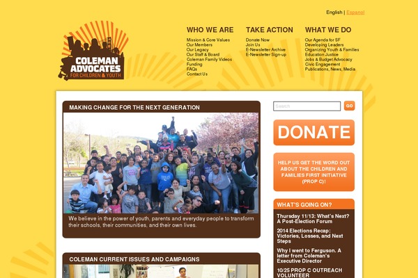 colemanadvocates.org site used Coleman