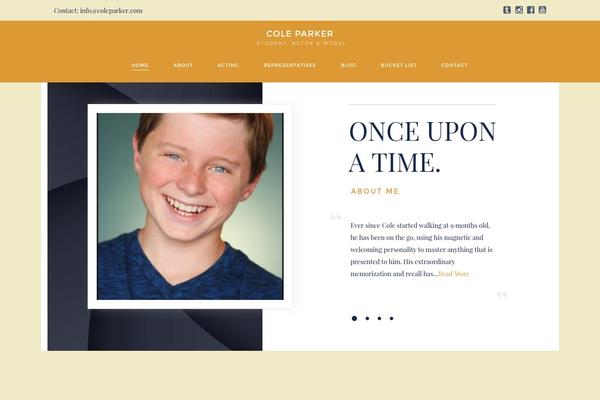 Exposure-child theme site design template sample