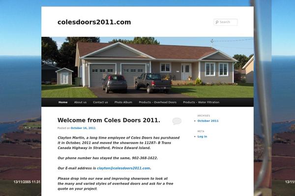 Twenty Eleven theme site design template sample