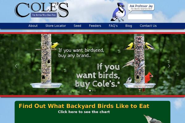 coleswildbird.com site used Coles