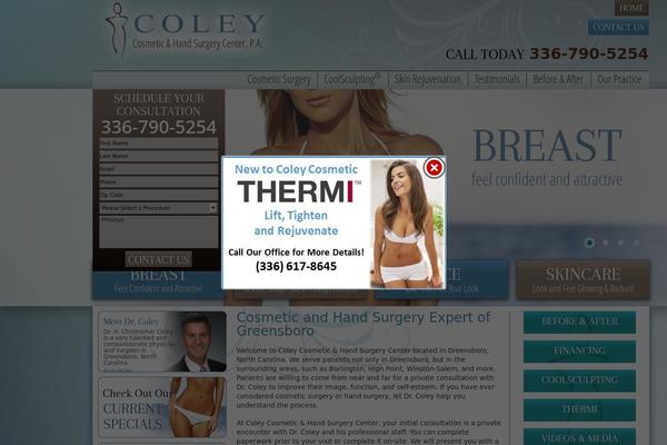 coleycosmetic.com site used Coley