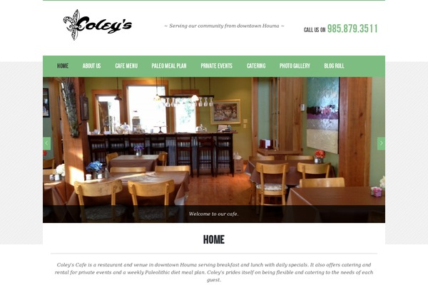 coleyscafe.com site used Flozo-free