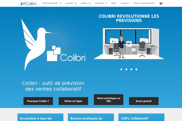 colibri-aps.com site used Colibri
