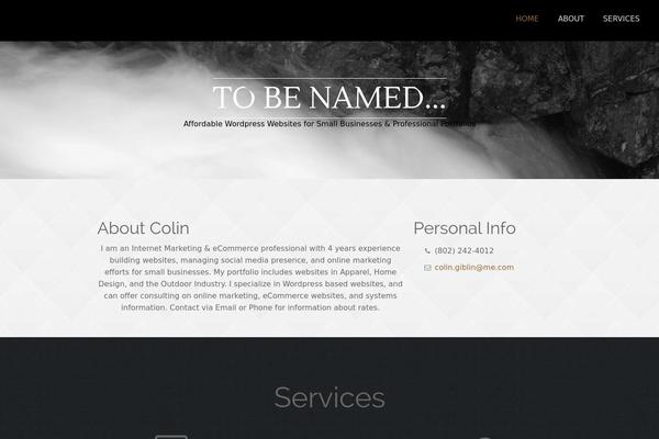 onetone theme site design template sample