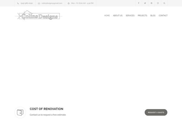 Renovate-child theme site design template sample