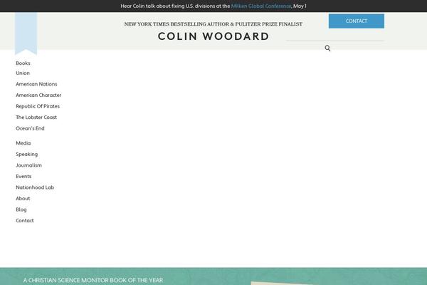 colinwoodard.com site used Cwood