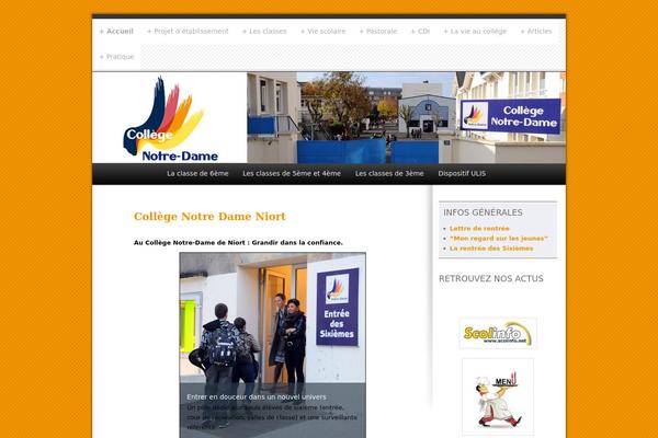 college-notredame-niort.com site used Theme-site