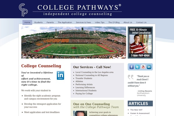 college-pathways.com site used Collegepathways