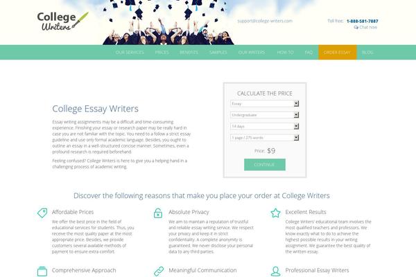 college-writers.com site used Collegewriters