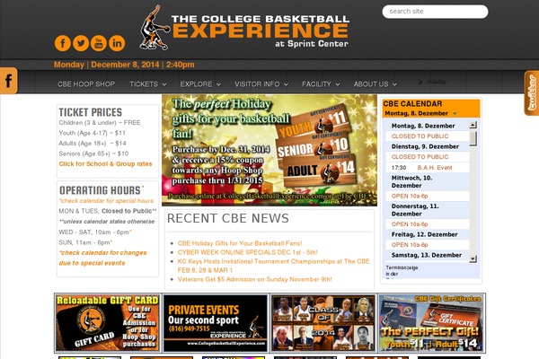 collegebasketballexperience.com site used Cbe