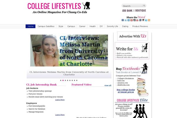 collegelifestyles.org site used Collegelifestyle