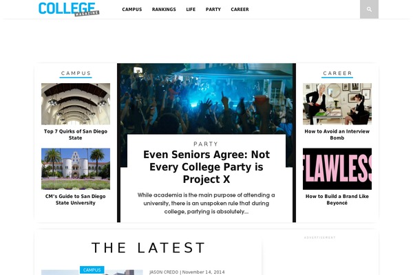 collegemagazine.com site used Collegemagazine-two