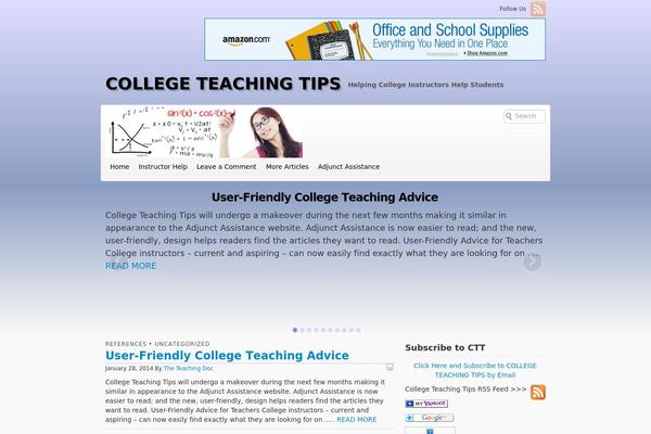 collegeteachingtips.com site used Voyage