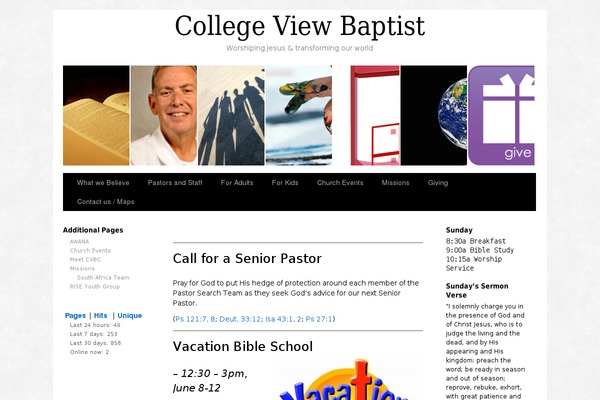 collegeviewchurch.com site used Consultera