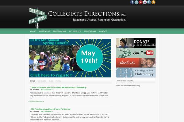 collegiatedirections.org site used Wpuniversity