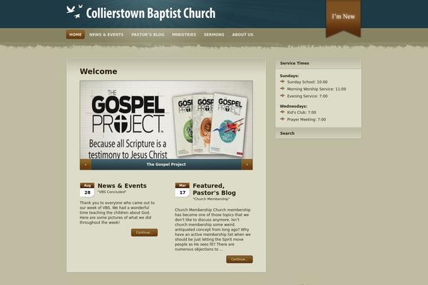 collierstownbaptistchurch.com site used Wpchurch