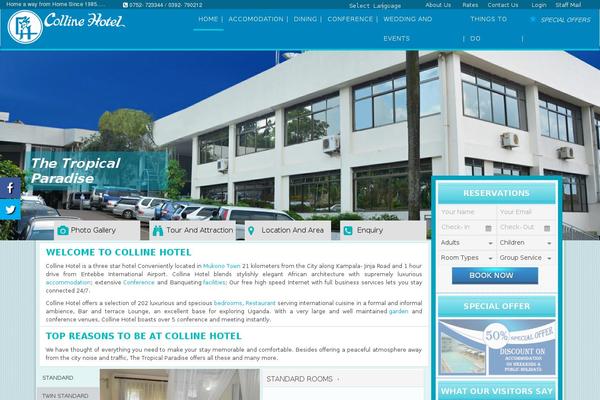 Hospitality theme websites examples