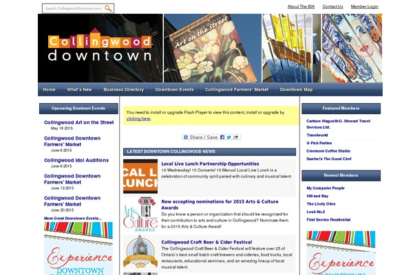 collingwooddowntown.com site used Bia
