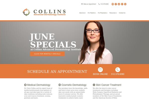 Collins theme site design template sample