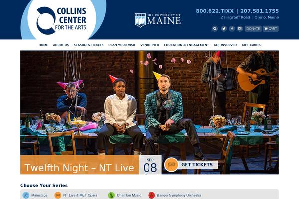 collinscenterforthearts.com site used Cca-theme