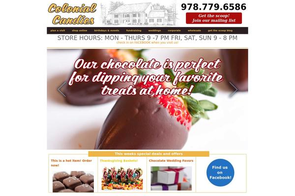Candy theme site design template sample
