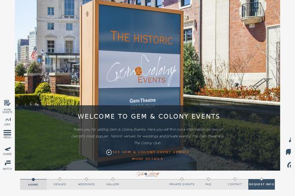 colonyclubdetroit.com site used Gemcolony