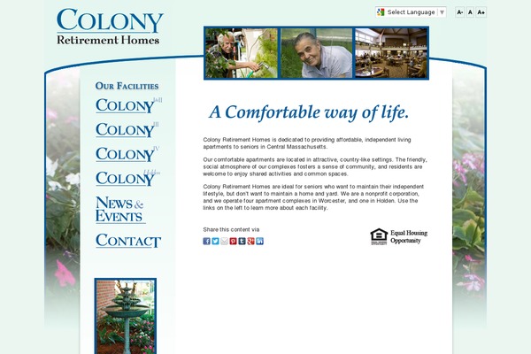 colonyretirementhomes.com site used Crh
