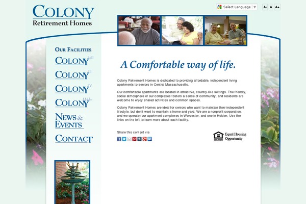 colonyretirementhomes.org site used Crh