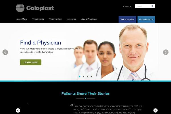 coloplast theme websites examples