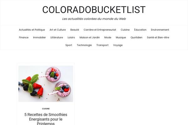 coloradobucketlist.com site used Blog-eye-plus