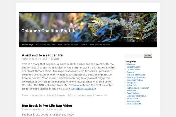 Twenty Ten theme site design template sample