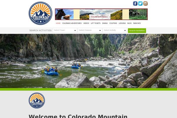 Colorado theme site design template sample