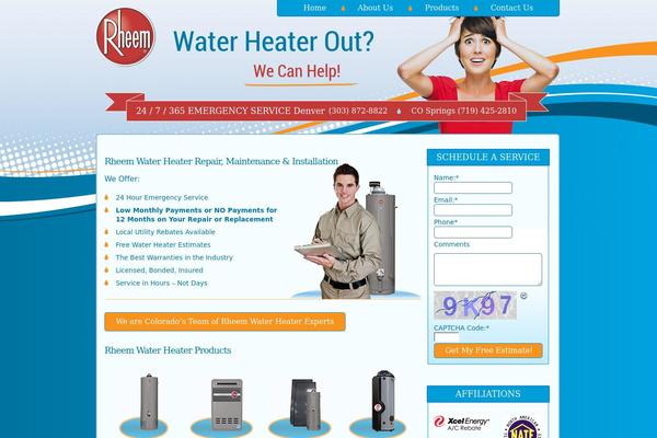 coloradowaterheater.com site used Aspireid